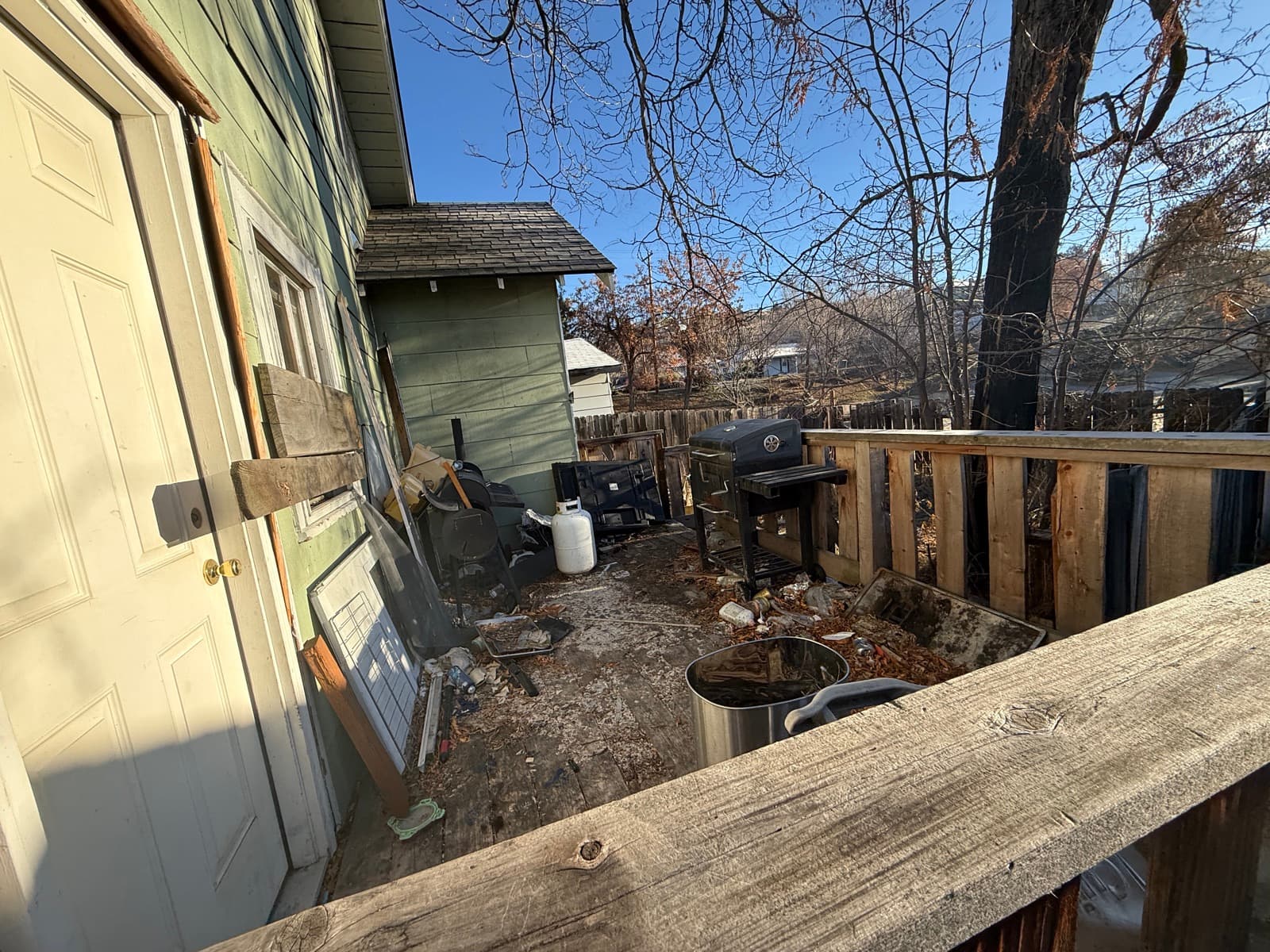 Backyard, before renovation